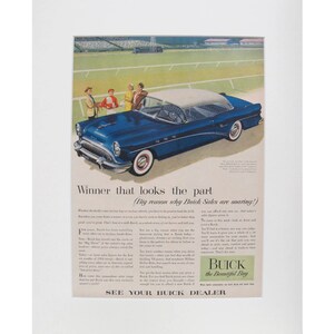 1960er Jahre Matted American Car Werbung - ''Winner that look the part'' (Buick Special Riviera)