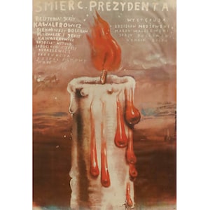 1972 Polish Movie Poster, Smierk Prezydenta (President&#39;s smile) - Czerniawski