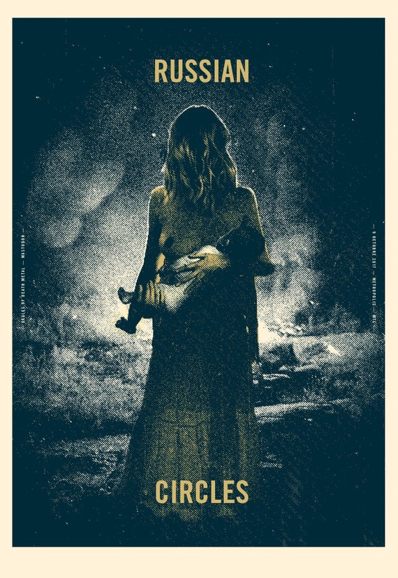 アート・デザイン・音楽 the russian poster 2017 Contemporary Music Poster - Russian Circles - Etsy