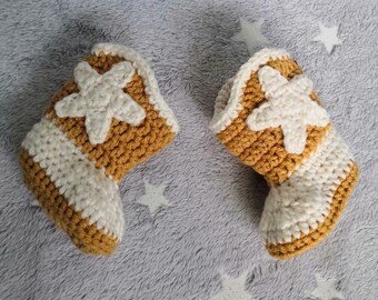 Crochet cowboy boots / cowboy shoes / cowboy outfit / baby booties / cowgirl / cowboy shoes / gift / handmade / costume / Halloween / photo