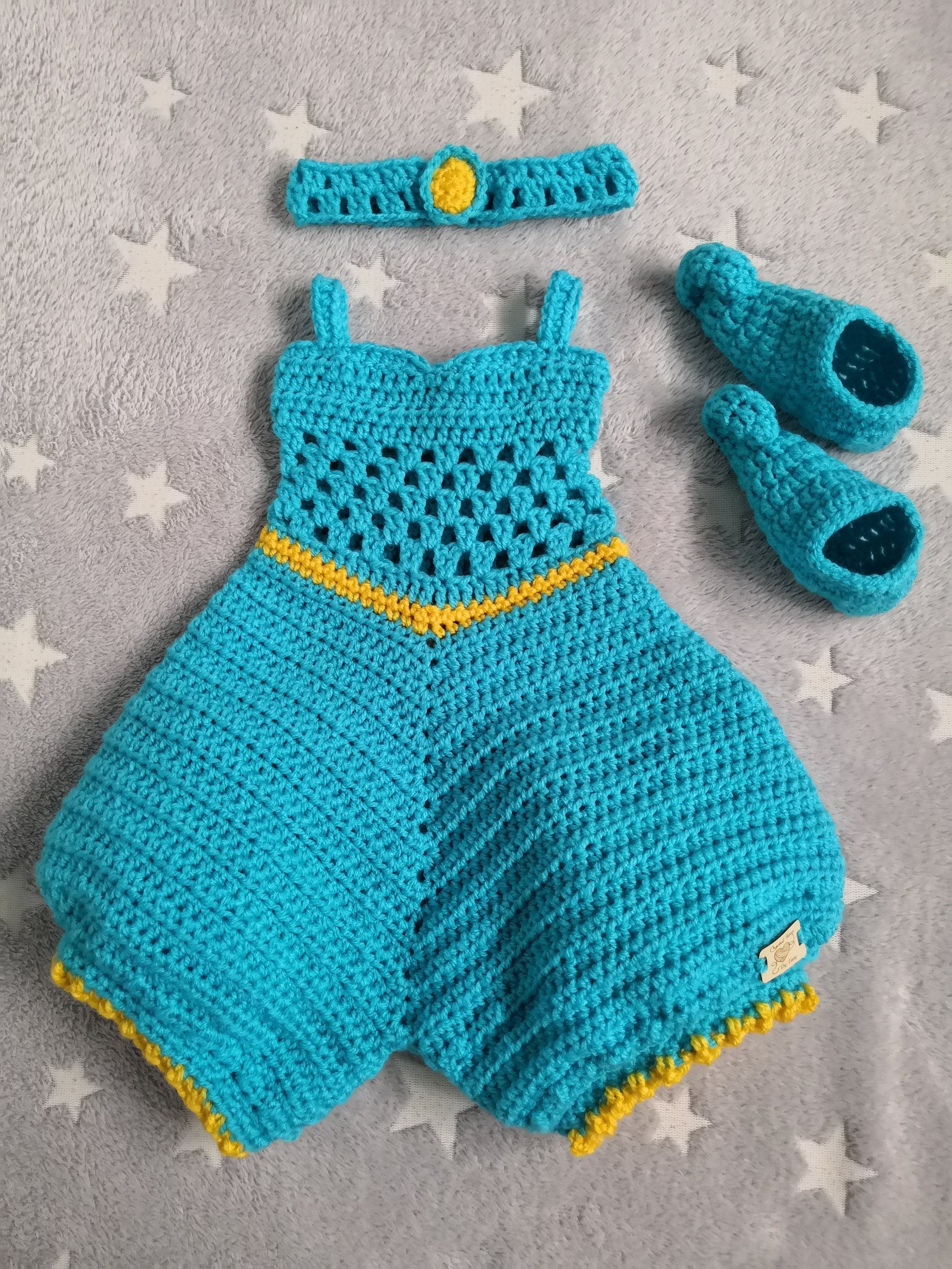 Crochet Baby Jasmine Outfit / Costume / Gift Inspired Aladdin Etsy UK