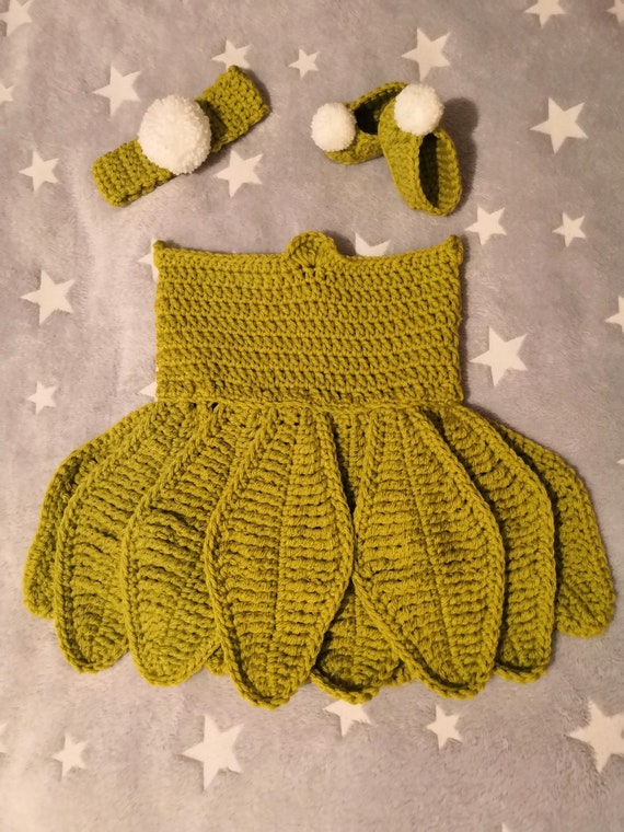 crochet tinkerbell baby costume pattern