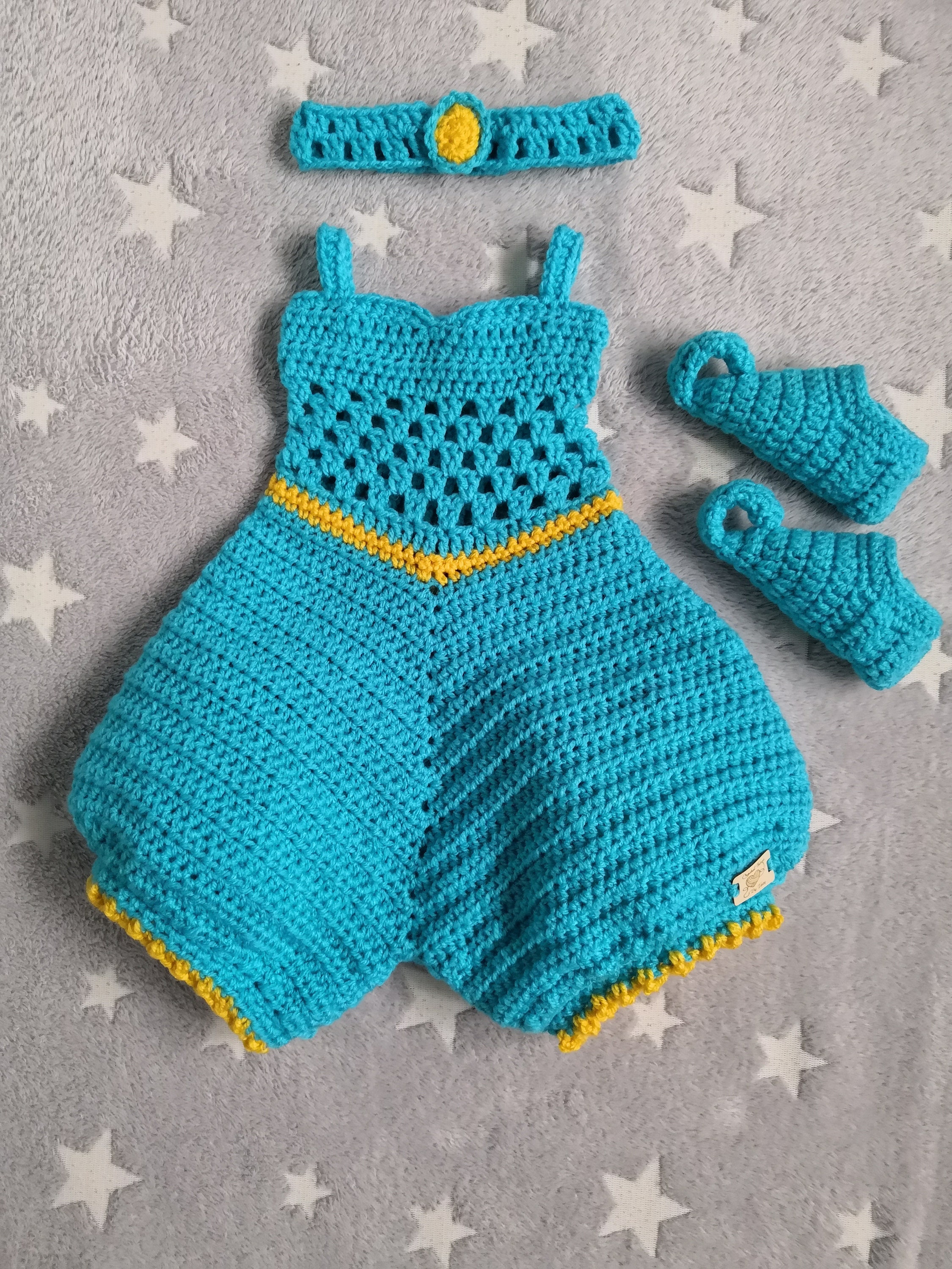 Crochet Baby Jasmine Outfit / Costume / Gift Inspired Aladdin Etsy UK