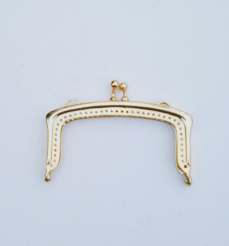 Purse Frame, Metal, Gold, With Sew Holes and Chain Loops Etsy