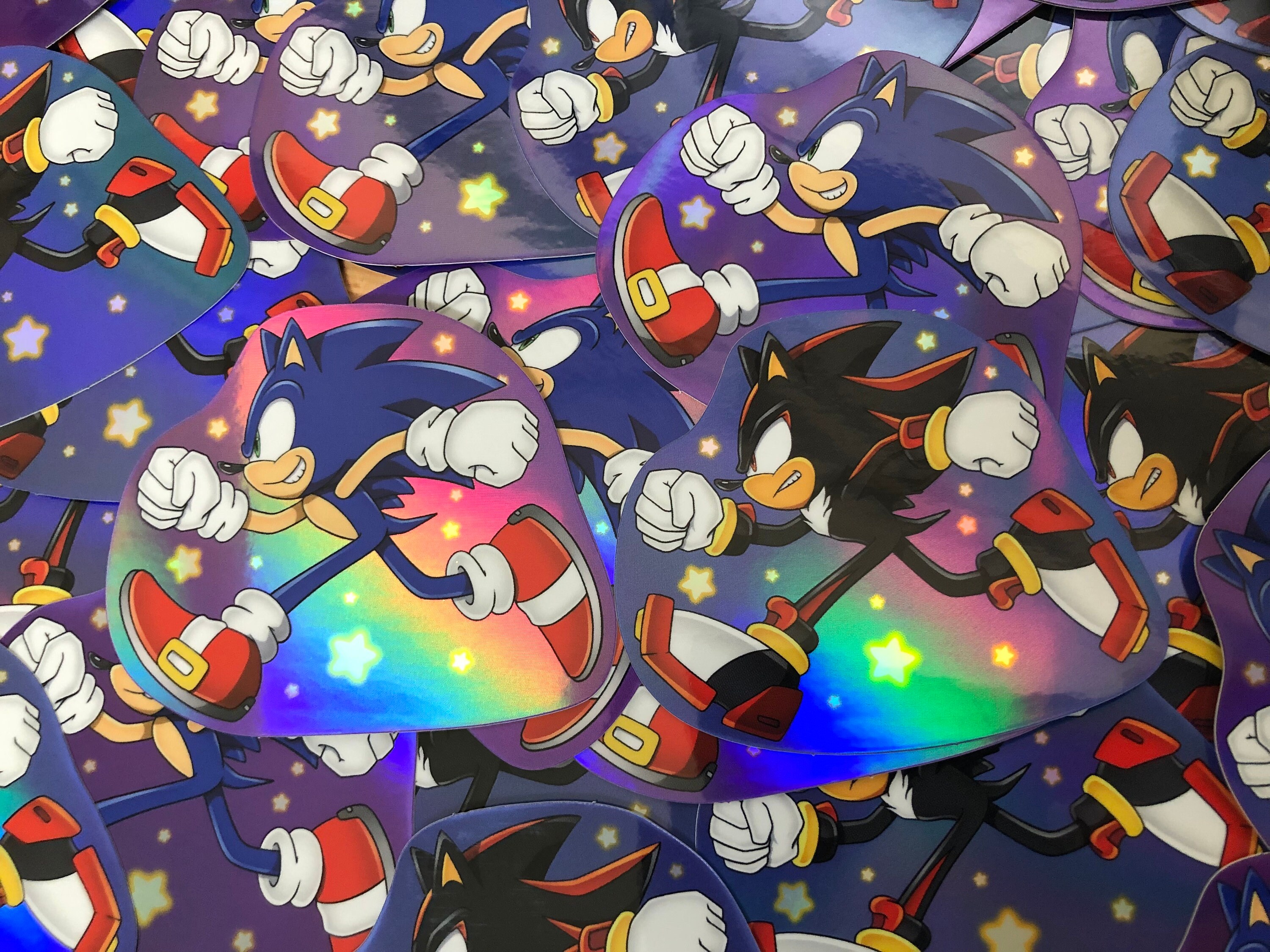 Metal Sonic Holo Vinyl Stickers 