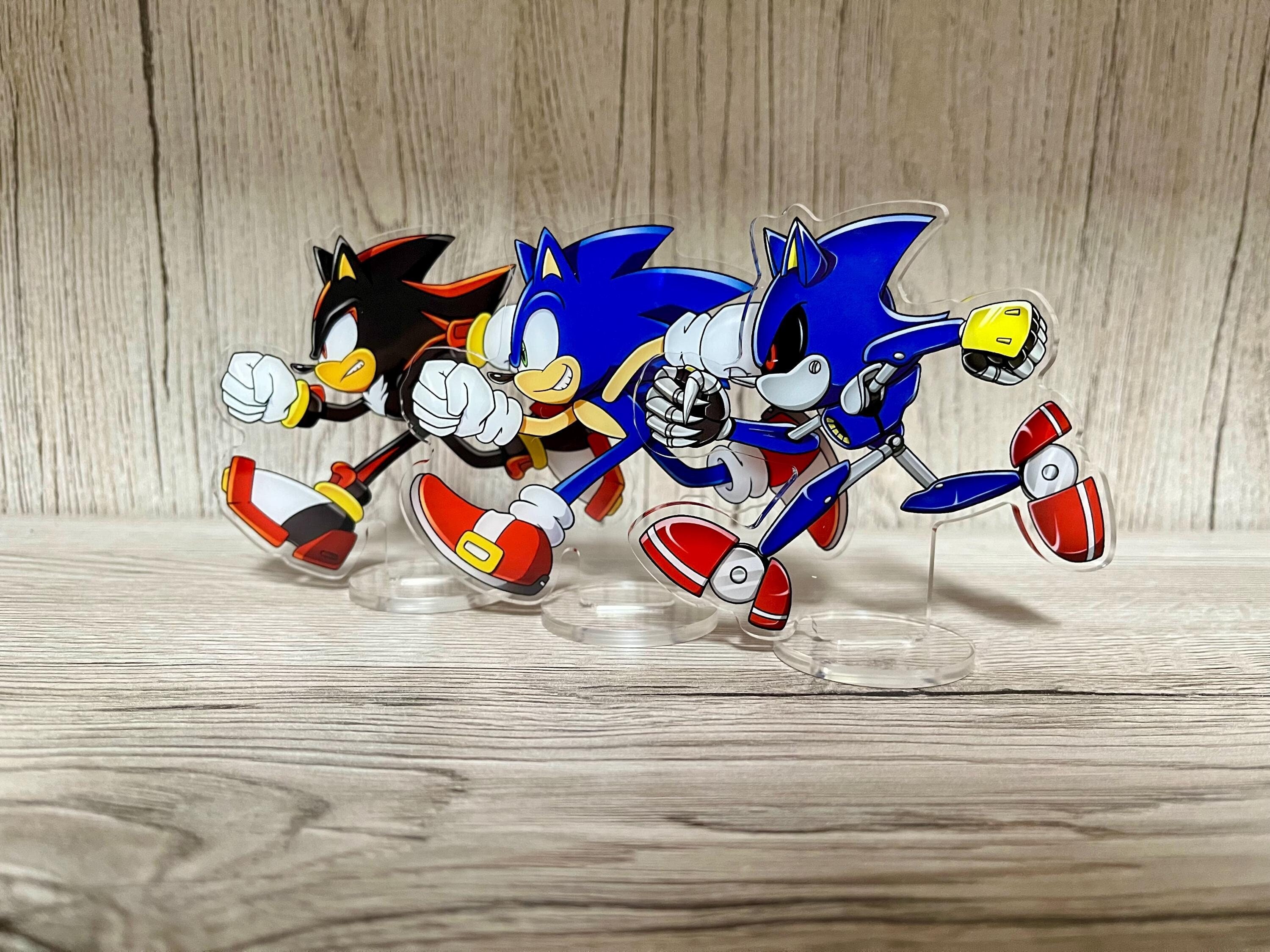 Sonic X Shadow X Metal Sonic Race Acrylic Standee - Etsy