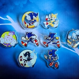 Sonic Acrylic Pins