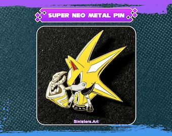 Super Neo Metal Sonic Enamel Pin