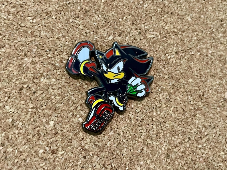 Shadow The Hedgehog Enamel Pin image 7