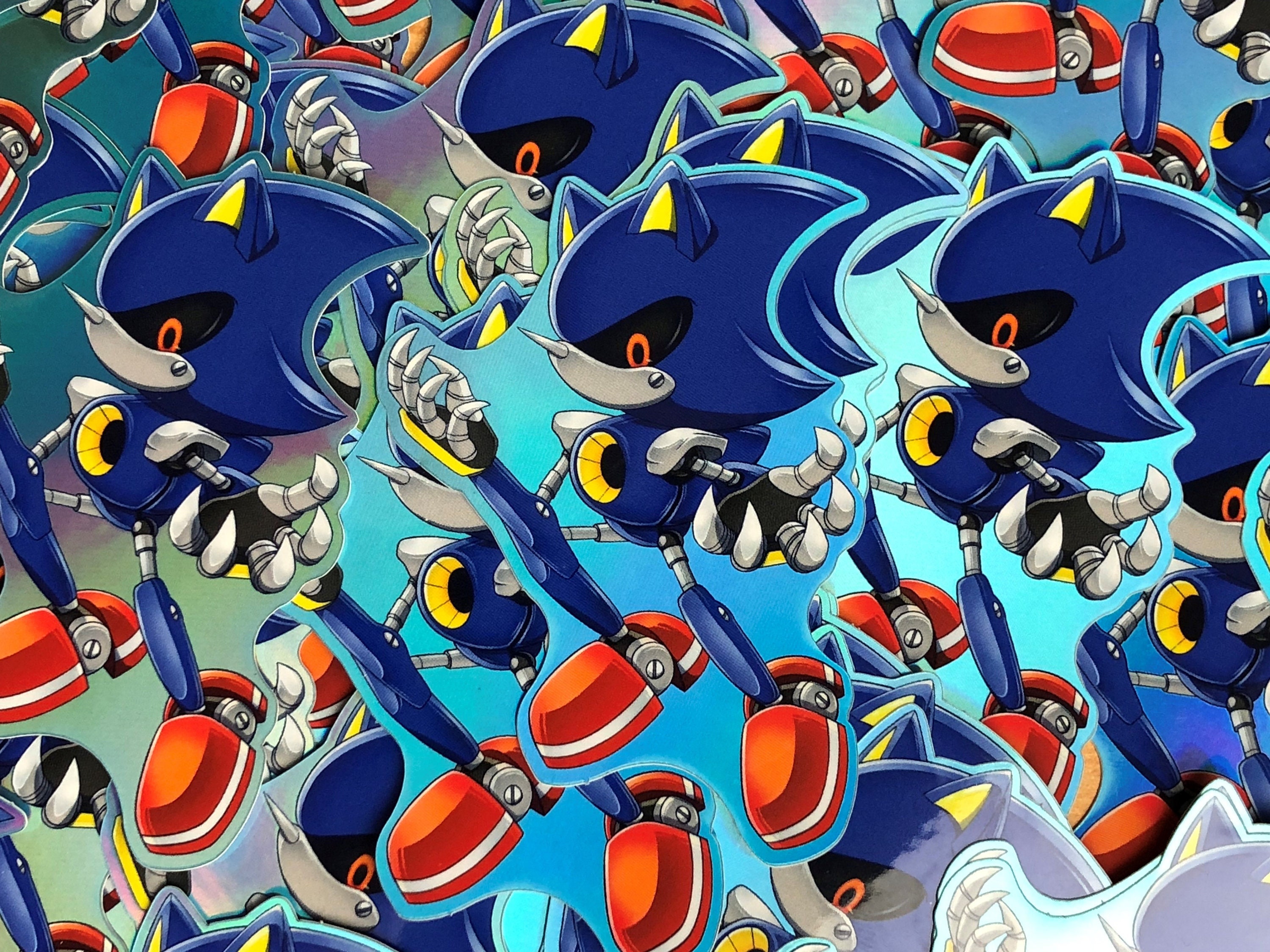 Metal Sonic Holo Vinyl Stickers 