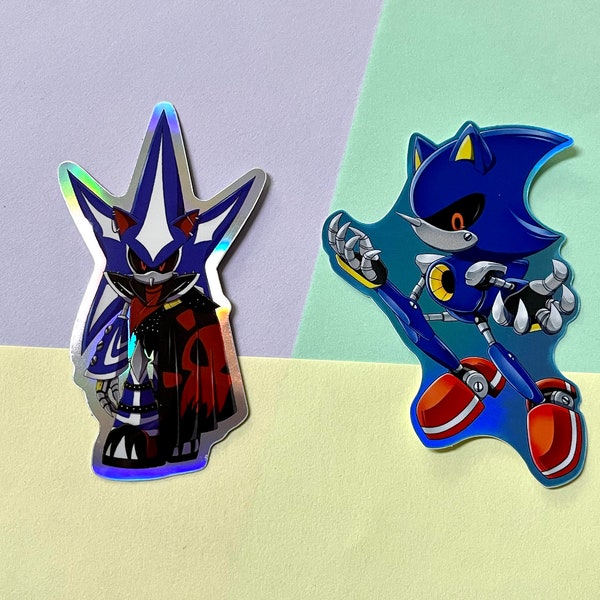 Metal Sonic Holo Vinyl Sticker