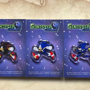 Sonic the Hedgehog Knuckles 1.5 enamel pin and magnet -  Portugal