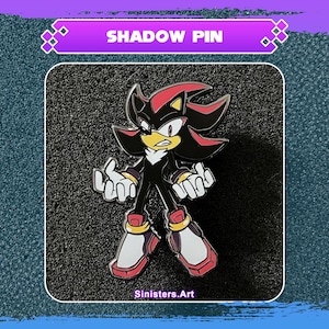 Shadow The Hedgehog Enamel Pin