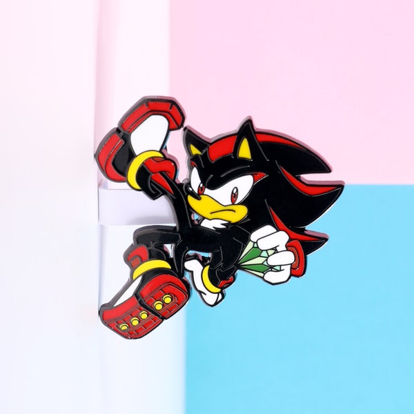 Shadow The Hedgehog Enamel Pin