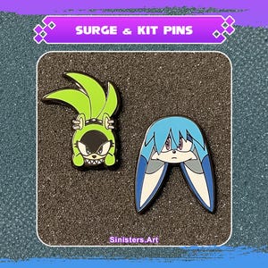 Surge & Kit Enamel Pin
