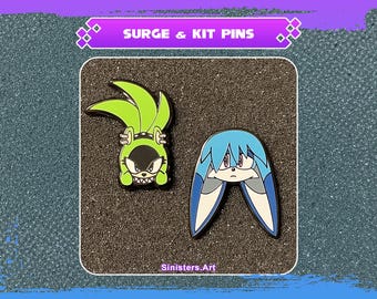 Surge & Kit Enamel Pin
