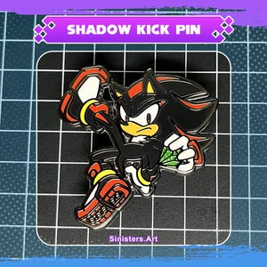 Shadow The Hedgehog Enamel Pin