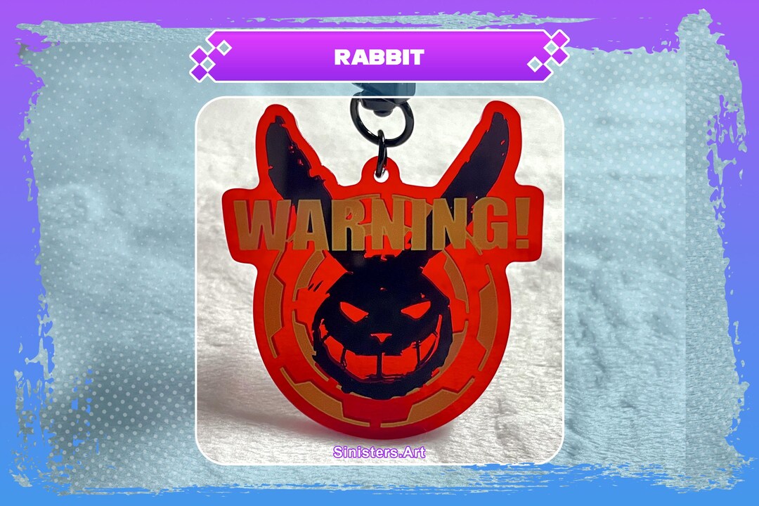 Rabbit Devil May Cry Keychain Sticker - Etsy