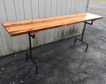 The Lodge Mantel Wall Mounted Bar Table Shelf Reclaimed 