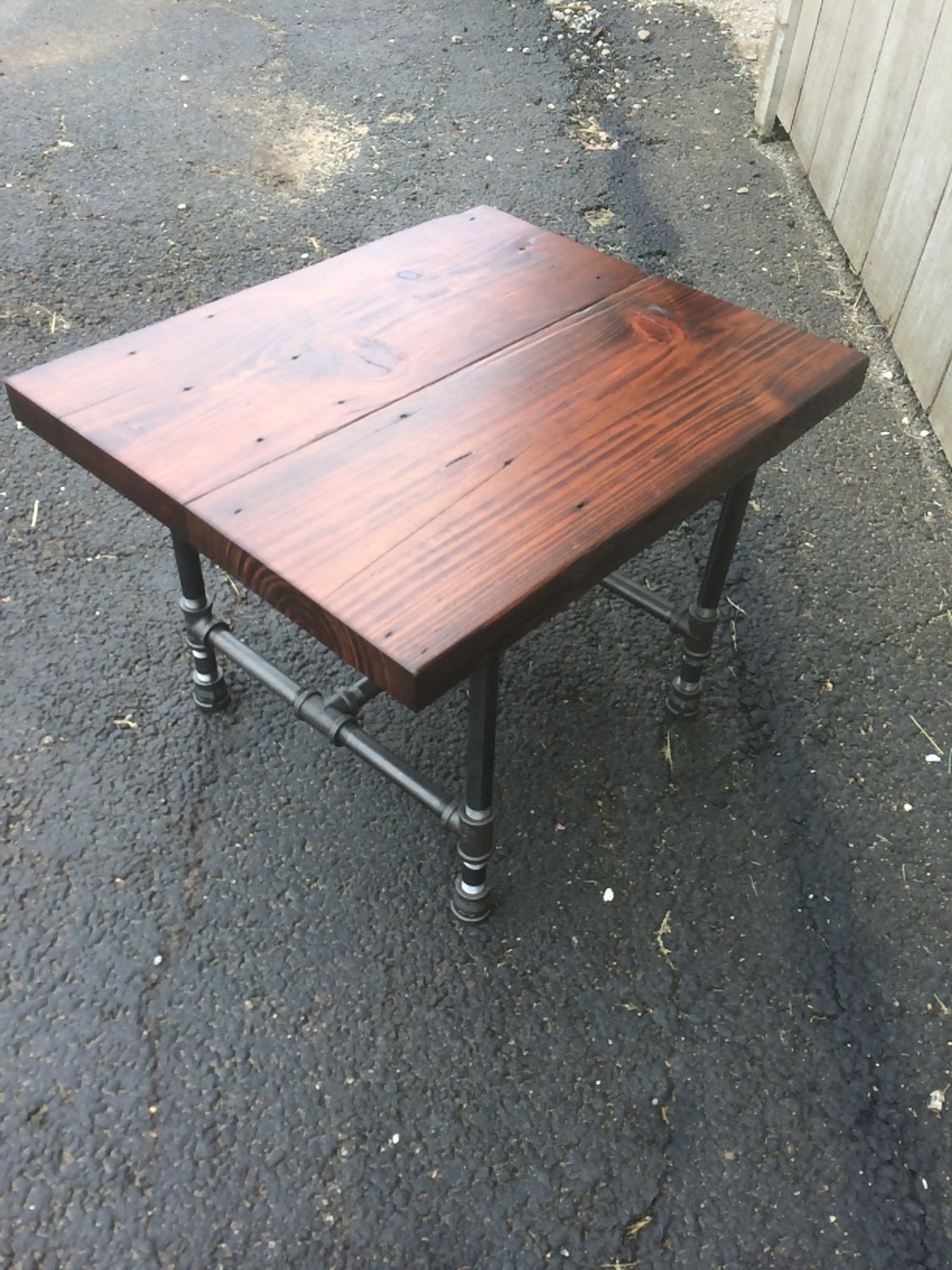 The Perfect Little Side Table Reclaimed Wood Side Table Etsy