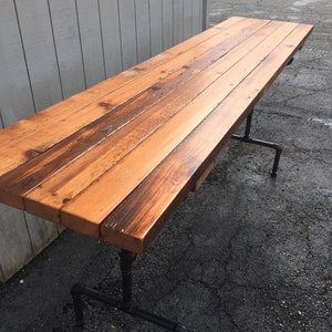 Raise the Bar Outdoor Patio Bar Table Reclaimed Wood Dining Table Farmhouse Table