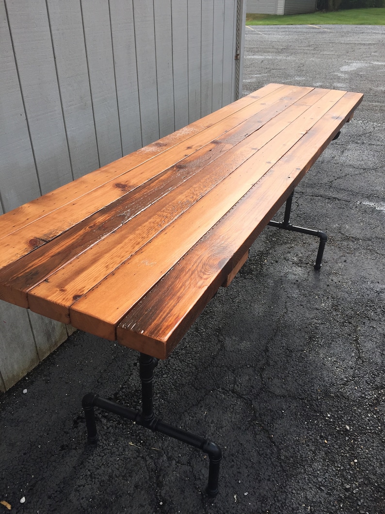 Raise the Bar Outdoor Patio Bar Table Reclaimed Wood Dining Etsy