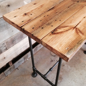 Reclaimed Wood Desk Rustic Office Desk The Quartermaster&#39;s Desk  Solid Wood Standing Office Desk With Optional Keyboard Tray