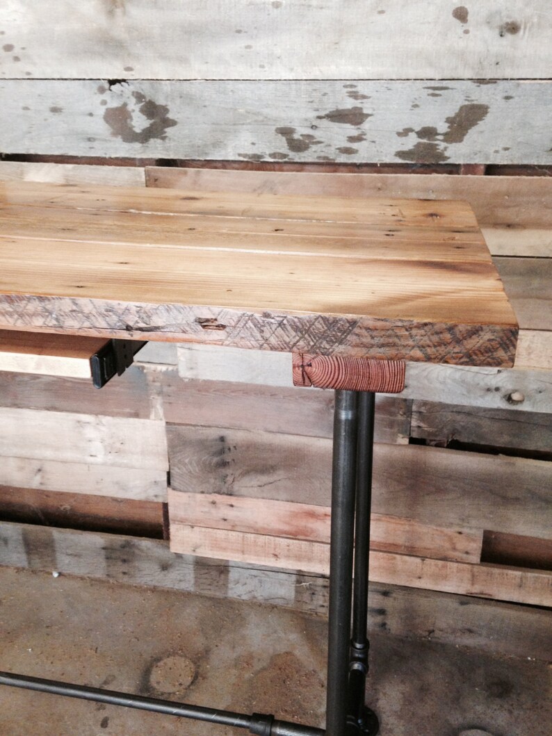 Reclaimed Wood Desk Rustic Office Desk the Quartermaster's Etsy