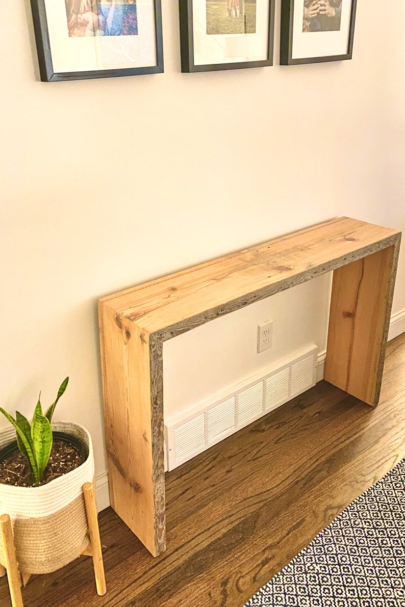 Narrow Entry Table Minimalist Modern Plank Entry Table - Etsy