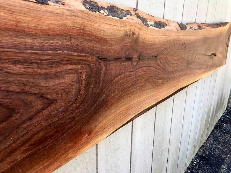 Black Walnut Live Edge Slab Countertop Butcher Block Tabletop Etsy