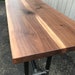 Walnut Slab Table Dining Table, Reclaimed Walnut Live Edge Slab, Foundry Table 