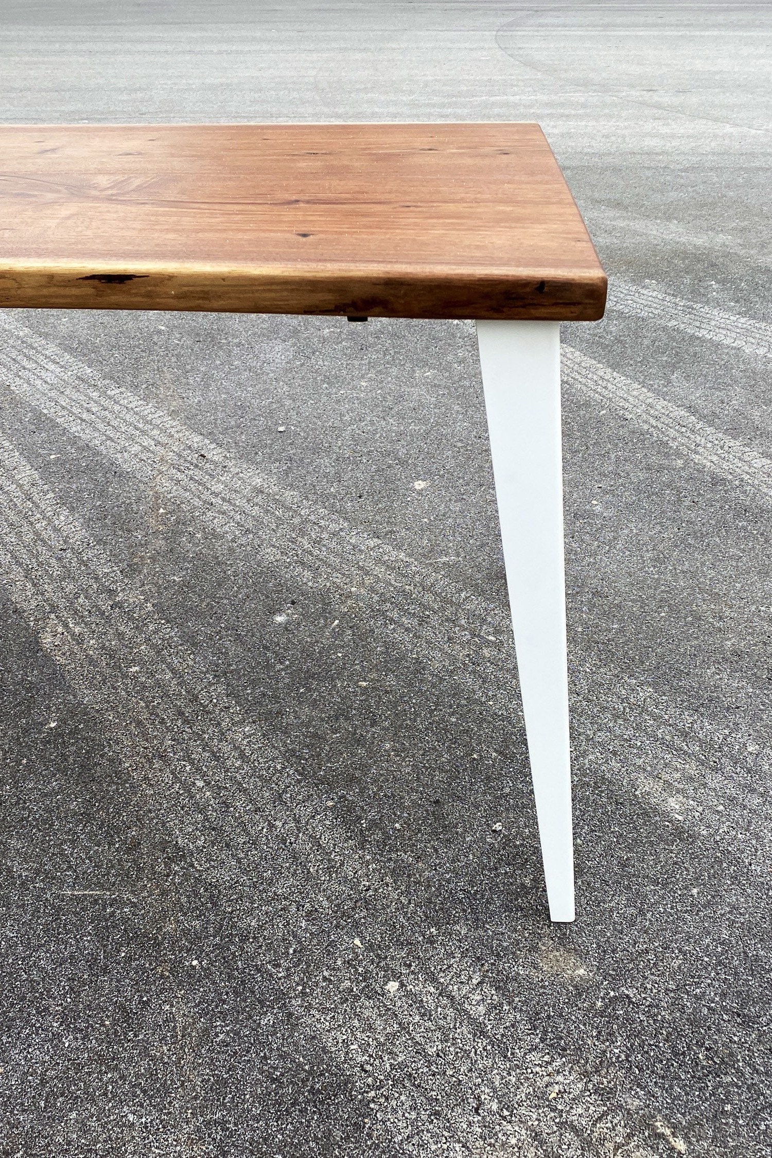 Office Desk Scandinavian Style - Walnut Desk Live Edge