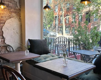 Custom Hardwood Restaurant Table – Commercial Grade, Any Size