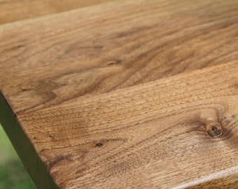 Reclaimed Walnut Butcher Block Countertop: Custom Handcrafted Bar Top