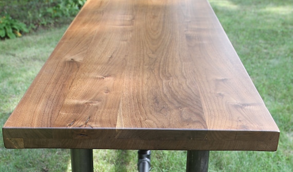 Black Walnut Slab Countertop Butcher Block Tabletop Reclaimed Etsy