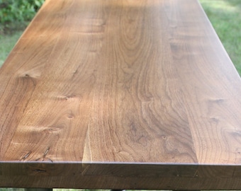 Black Walnut Slab Countertop Butcher Block Tabletop Only Reclaimed Counter Live Edge Walnut Bar Island