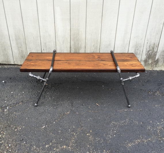Factory Bench Reclaimed Wood Entry Bench Dining Bench Steampunk Bench