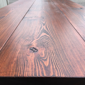 Wide Dining Table  - Quality Reclaimed Wood - heavy Metal legs