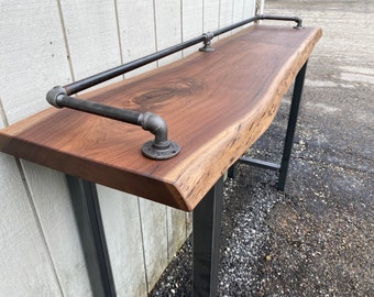Narrow Bar Table, Rustic Sofa Table, Bar Table, Behind Couch Table, Reclaimed Wood Sofa Table