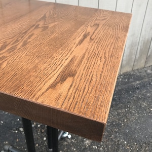 Oak Slab Live Countertop Tabletop Reclaimed Salvaged White Oak Red Oak Desk Hairpin Leg DIY ButcherBlock Countertop Island