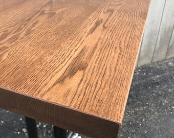 Solid Oak Countertop, Bar Top Tabletop: Custom Butcher Block Countertop