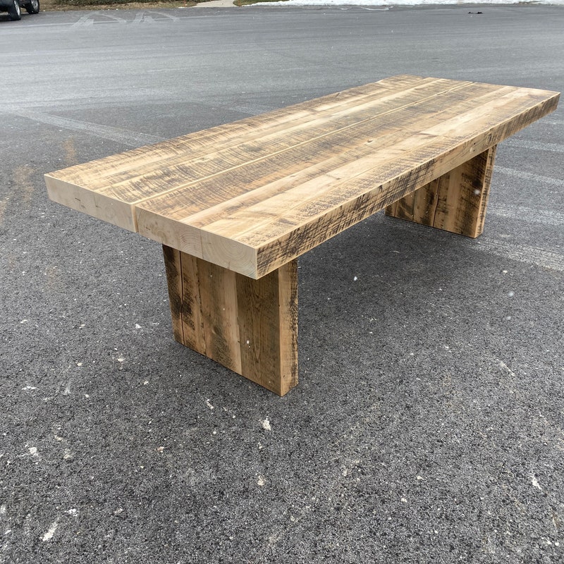 Barn Wood Beam Table - Etsy