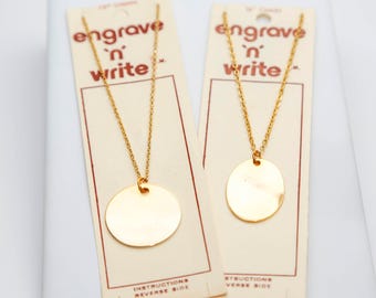Engrave 'N' Write Necklace