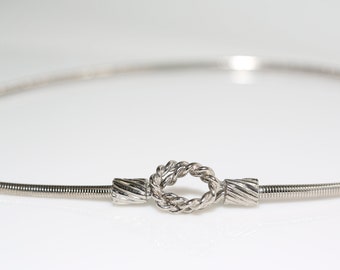 Vintage Silver Knot Coil Belt