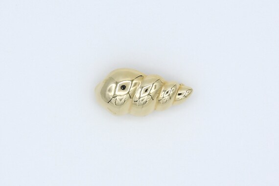 1981 Sarah Coventry "Conch Shell" Pin Brooch Gold Tone RARE Vintage 80s