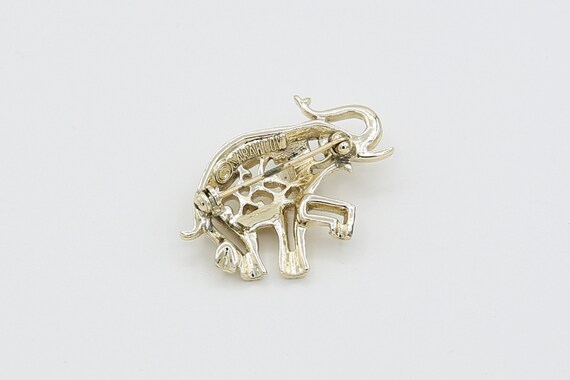 1972 Sarah Coventry "Sabu" Elephant Pin Brooch Go… - image 2