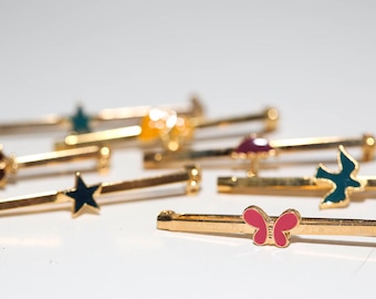 Vintage Enameled Bar Pins