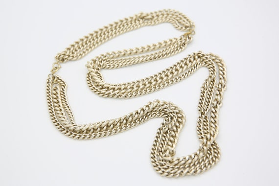 Vintage Sarah Coventry Unidentified G.B. Great Britain Multiple Chain Necklace Matching Bracelet Set Gold Tone Rare!