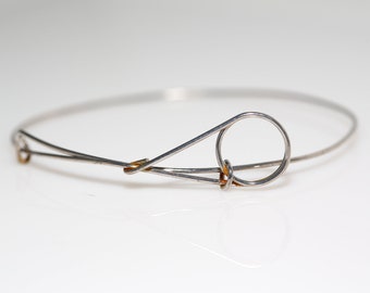 Modernist Wire Wrap Bracelet