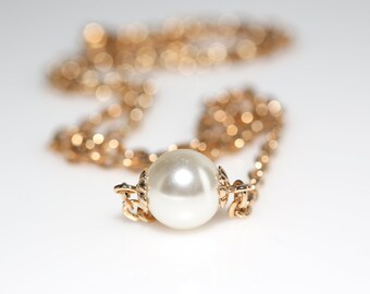 Pearl Drop Necklace - Vintage